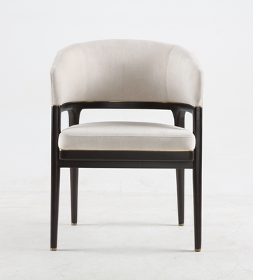 خرید Solid beech wood white luxury Fabric Living Room commercial grade Leisure dining Chair تولید آنلاین