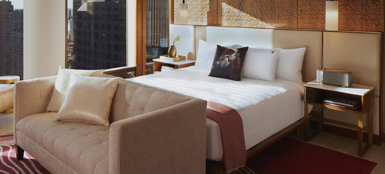 خرید Customized Hotel Bedroom Furniture Sets Include Fixed Furniture تولید آنلاین