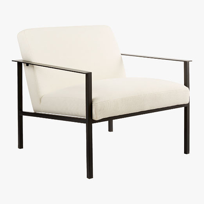 خرید Nordic Light Luxury Rocking Chair Accent Arm Chaise Lounge With Beige Fabric Woo تولید آنلاین