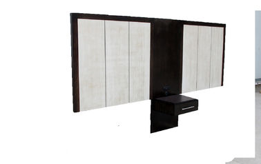 خرید Wood Frame Hotel Style Headboards , White Upholstered Headboard Long Time Life تولید آنلاین