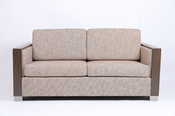 قیمت خوب Custom Modern Upholstered Sofa With Wood Frame Arm Rest And Stainless Steel Legs آنلاین