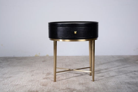 قیمت خوب Hot Contemporary Bedside Table Simple Generous Wooden Metal Frame آنلاین