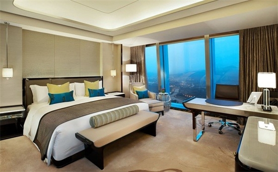 قیمت خوب Plywood Luxury Bedroom Furniture Set King Size Bed For Home / Hotel / Villa آنلاین