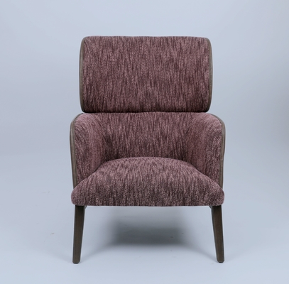 قیمت خوب Solid Beech Wood Luxury Fabric Leisure Lounge Chair With PU Guesting آنلاین