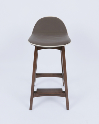 قیمت خوب Solid Wood Barstool Luxury Vinyl For Dining Room Restaurant آنلاین