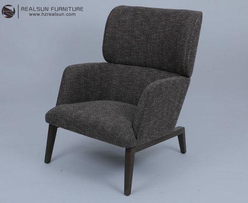 قیمت خوب Wooden Frame & Upholstered Lounge Chair Customized آنلاین