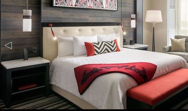 قیمت خوب Commercial Hotel Luxury Furniture , Apartment Hotel Bedroom Furniture Drak Color آنلاین