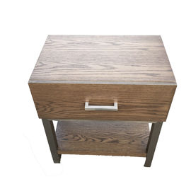 قیمت خوب Luxury Light Oak Bedside Table King / Queen Size For Hospitality Bedroom آنلاین