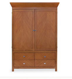قیمت خوب Side Mounted Stand Alone Closet , King / Queen Dark Brown Wardrobe For 5 Star Hotel آنلاین