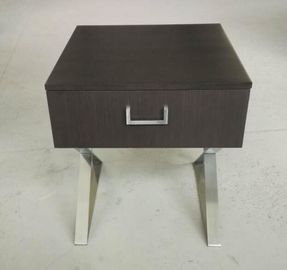قیمت خوب King Size Hotel Bedside Tables Metal Leg Hospitality Case Goods With 100% Sheen آنلاین