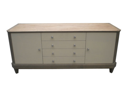 قیمت خوب 4 Drawers Plus Hotel Room Dresser 2 Doors With Stainless Steel Kobes آنلاین