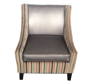 قیمت خوب Fabric Single Couch Chair Indoor , Dark Color One Seater Sofa Chair آنلاین