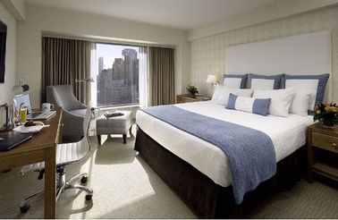 قیمت خوب Deluxe Hotel Room Furnishings ,  King Size Hotel Guest Room Furniture In PU Finish آنلاین