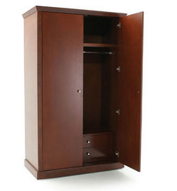 قیمت خوب Free Standing 2 Door Wooden Wardrobe , Solid Wood Wardrobes For Modern Hotel آنلاین
