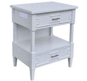 قیمت خوب Custom Two Drawer White Night Tables For Bedroom Soft Closing Glides آنلاین