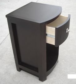 قیمت خوب MDF Board Bedroom Furniture Bedside Tables , Side Mounted Tall Night Stand آنلاین