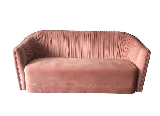 قیمت خوب Hot 2018 New design pink  velvet tufted living room furniture sofa,velvet wedding sofa آنلاین
