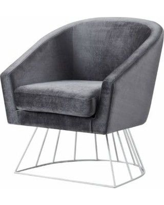 قیمت خوب 2018 hot sale modern European style velvet armchair with metal base آنلاین