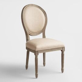 قیمت خوب French style vintage natural oak wood frame wooden dining chair آنلاین