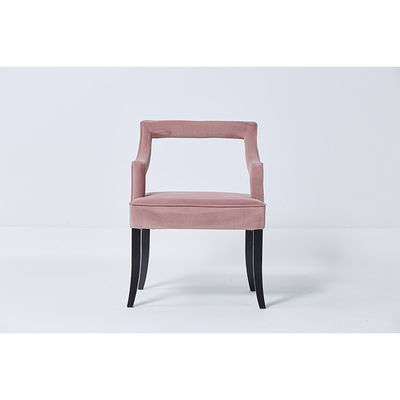 قیمت خوب Elegant Contracted Pink Velvet Contemporary Dining Room Chairs For Event Wedding آنلاین