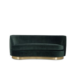 قیمت خوب Home Living Room Sofa Vintage Luxurious Velvet Upholstery Sofa With Toe Kick In Velvet آنلاین