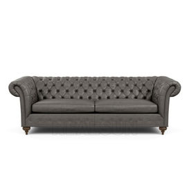 قیمت خوب Upholstery Vintage Leather Living Room Sofa Chesterfield Chaise Lounge Sofa آنلاین