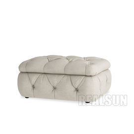 قیمت خوب Large Size Button Tufted Fabric Storage Bedroom Ottoman Bench For Shoes Change آنلاین
