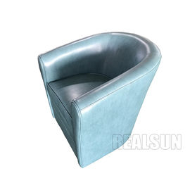 قیمت خوب Living Room Furniture Modern design green French Style pu leather fabric single one seater sofa آنلاین