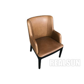 قیمت خوب Modern Style Pu Leather Dining Chairs Metal Leg Wooden Base For Living Room آنلاین