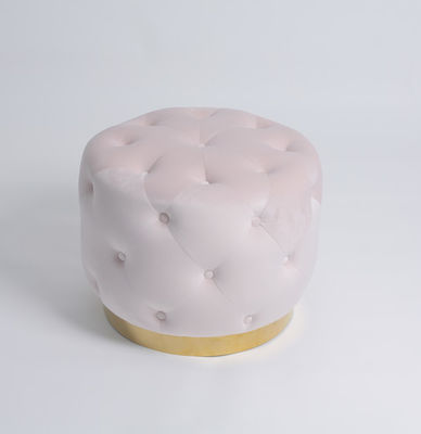 قیمت خوب Multi Colors Round Velvet Button Ottoman Bench Puff Sofa آنلاین