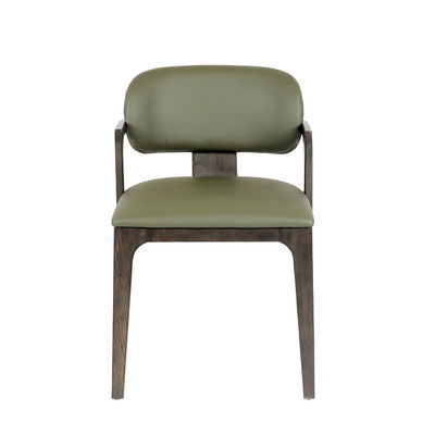 قیمت خوب Modern PVC Synthetic Leather Wooden Frame Dining Chairs H78cm آنلاین