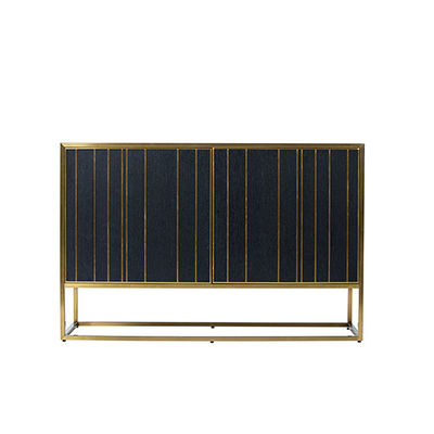 قیمت خوب Modern Sideboard Cabinet Gold Stainless Steel 2 Door Bar Cabinet For Home Hotel آنلاین