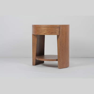 قیمت خوب Wood Bottom Corner Round Cabinet Night Stand Minimalist Bedside آنلاین