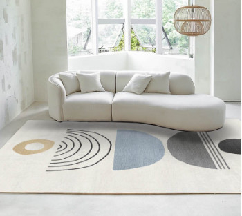 قیمت خوب Soft Round Modern Couch Simple Sofa Minimalist Special Shaped Cashmere White Sofa Designs آنلاین