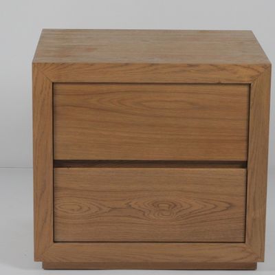 قیمت خوب Modern Solid Oak Nightstand Luxury Hotel Bedroom Furniture Customized Color آنلاین