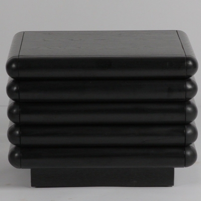 قیمت خوب Black Oak Wood Veneer Night Stand Hotel Bedside Tables Modern Hotel Bedside Tables آنلاین