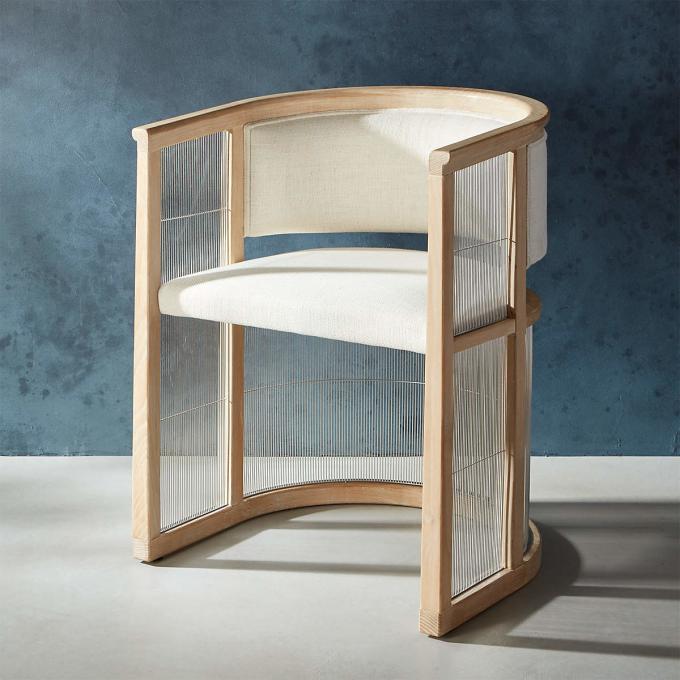 Outdoor Leisure Solid Teak Wood Side Chair Furniture Modern Style Hotel Patio 0