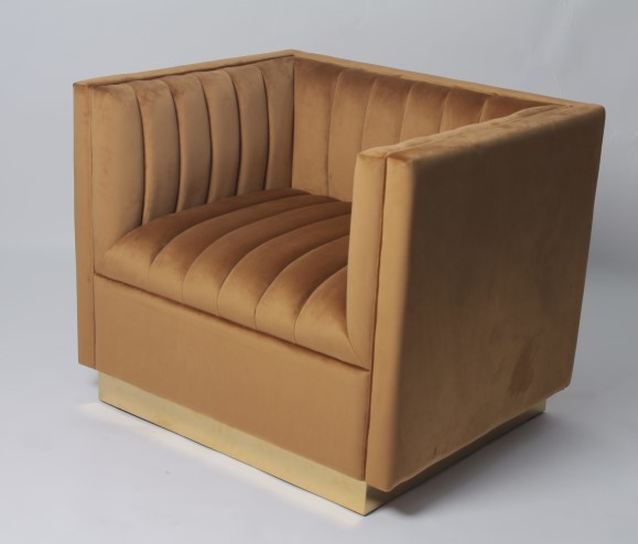 Custom Color Velvet Fabric Sofa Living Room Furniture Armchair 1
