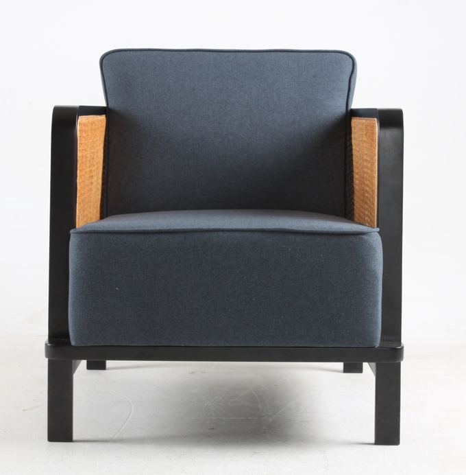 Hotel Furniture Thick Cushion Lounge Chair Armchair Metal Frame 0